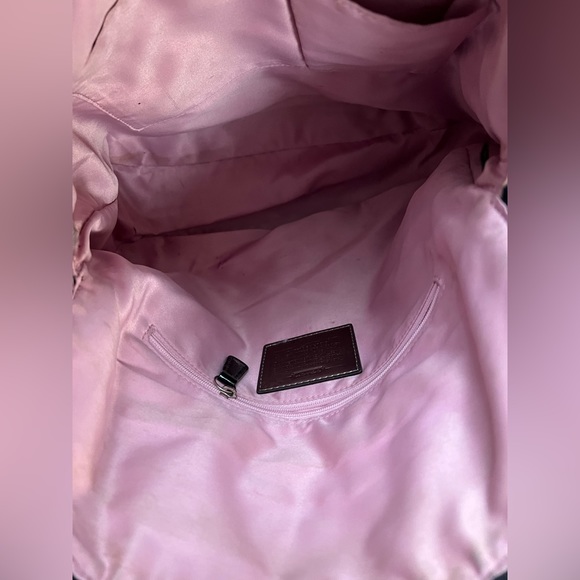 COACH💥Vintage~Rare~SOLD OUT💥Signature Black/Gray Poppy Tote - Picture 10 of 13